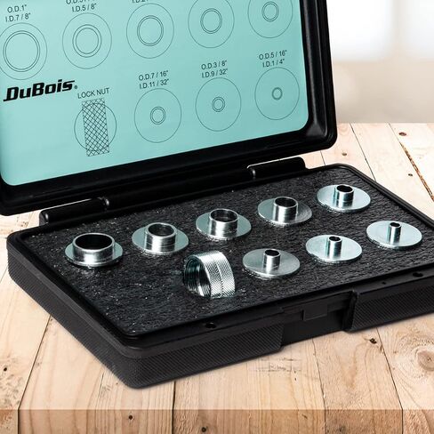 DuBois 51040 Clear Acrylic dia 6-5/8" Router Base Plate w/Centering Pin, Screws and Multiple Pre Drilled Holes, Fits Porter Cable, Bosch, Craftsman, Dewalt, Hitachi, Makita, Milwaukee, Ryobi in Saudi Arabia