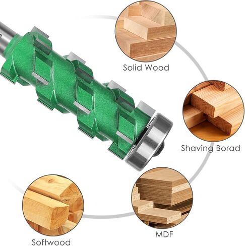 KOWOOD PRO Flush Trim Router Bit(20 Flutes) 1/2"Shank,2-3/4"Cut Length in Kuwait