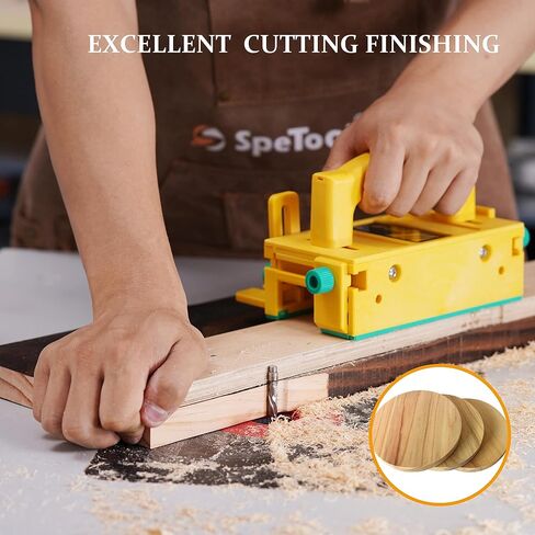 SpeTool Spiral Flush Trim Router Bit 1/4 Inch Shank 1-1/8 Inch Cutting Length Extra Long 3 Inch OVL, UP Down Compression Pattern Template Router Bit for Wood Trimming in Saudi Arabia