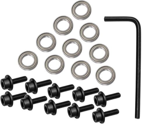 Yakamoz 10Pcs Replacement Bearings for Router Bits Repairing Top Mounted Ball Bearing Guide Repair Accessory Kit | Inner Dia. 3/16" & Overall Dia. 3/8" in Saudi Arabia