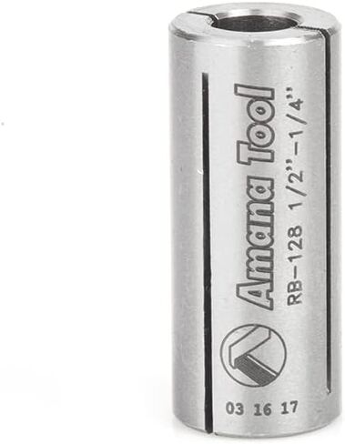 أداة Amana - RB-102 مخفض كوليت التوجيه الفولاذي عالي الدقة 1/4 القطر الإجمالي × 1/8 الداخلي in Kuwait