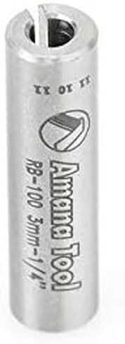 أداة Amana - RB-102 مخفض كوليت التوجيه الفولاذي عالي الدقة 1/4 القطر الإجمالي × 1/8 الداخلي in Kuwait