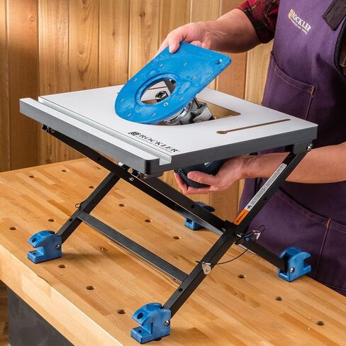 Compact Router Insert Plate Kit for Convertible Benchtop Router Table - Easy Router Access Woodworking Tools w/Pre-Drilled Holes - Compact Tool Kit Fits Porter Cable, Bosch, Dewalt, & More in Kuwait