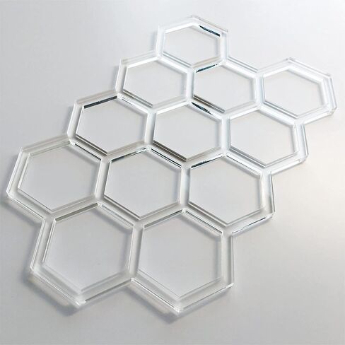 Honeycomb Template, Clear Acrylic Template, Woodworking Router Template for Making Charcuterie Boards in Saudi Arabia