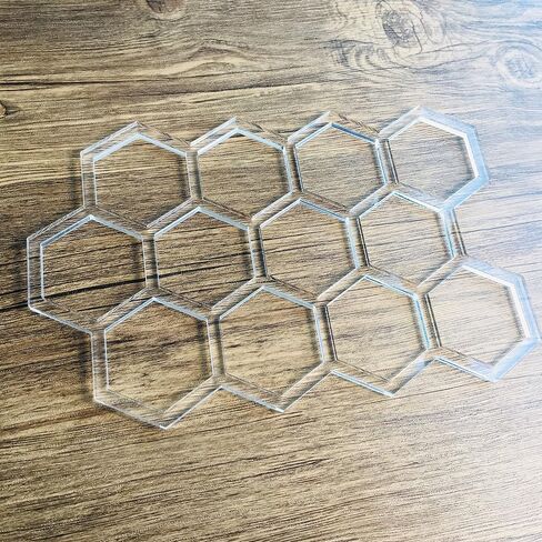 Honeycomb Template, Clear Acrylic Template, Woodworking Router Template for Making Charcuterie Boards in Saudi Arabia