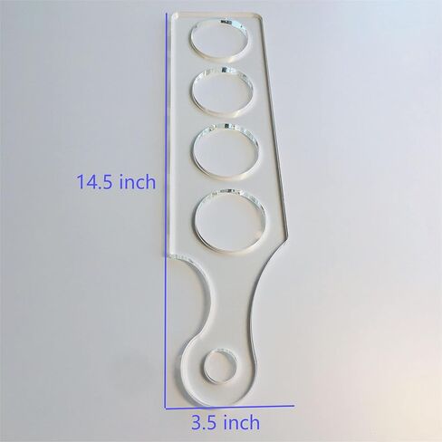 Clear Acrylic Flight Paddle Template, Woodworking Router Template, Modern Beer Flight Template in Saudi Arabia