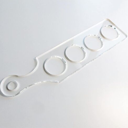 Clear Acrylic Flight Paddle Template, Woodworking Router Template, Modern Beer Flight Template in Saudi Arabia