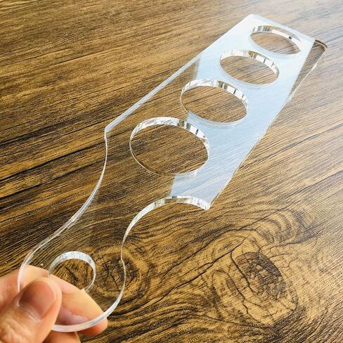 Clear Acrylic Flight Paddle Template, Woodworking Router Template, Modern Beer Flight Template in Saudi Arabia