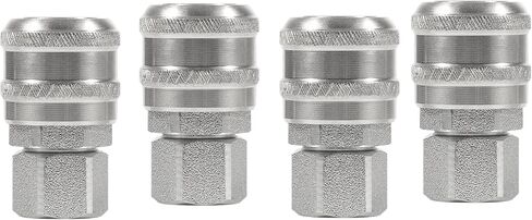 S-775 1/4" FNPT A-Style Push Type Coupler, for the Following A-Style Plugs: #778, 777, 777-4, 777-6, 1777-4, and #1777-6 (4PCS) in Saudi Arabia