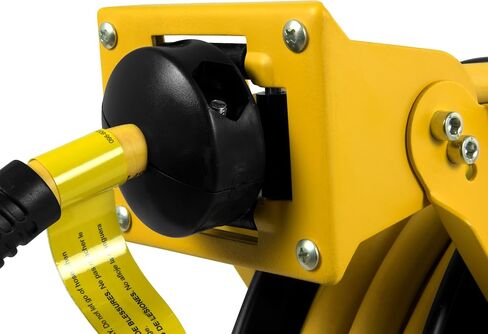 DeWalt DXCM024-0343 Double Arm Hose Reel with 3/8" x 50’ Premium Rubber Hose & Goodyear 6' x 3/8" Rubber Whip Hose Yellow 250 PSI in Saudi Arabia