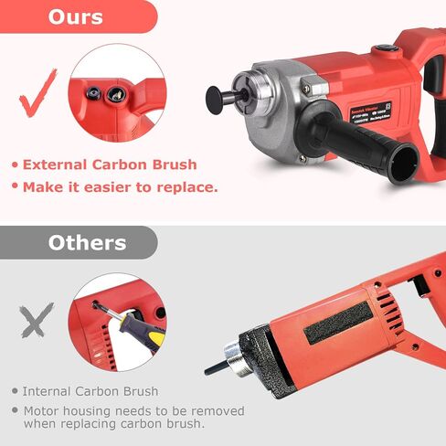Seeutek Concrete Vibrating Tool, 1500W 6.6FT Handheld Cement Vibrator | Portable Electric Concrete Vibration Tool 13000 VPM Pencil Concrete Vibrator for Removing Air Bubbles and Compacting Concrete in Saudi Arabia