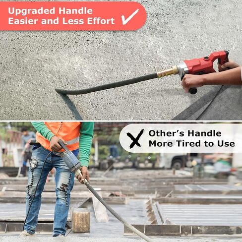 Seeutek Concrete Vibrating Tool, 1500W 6.6FT Handheld Cement Vibrator | Portable Electric Concrete Vibration Tool 13000 VPM Pencil Concrete Vibrator for Removing Air Bubbles and Compacting Concrete in Saudi Arabia