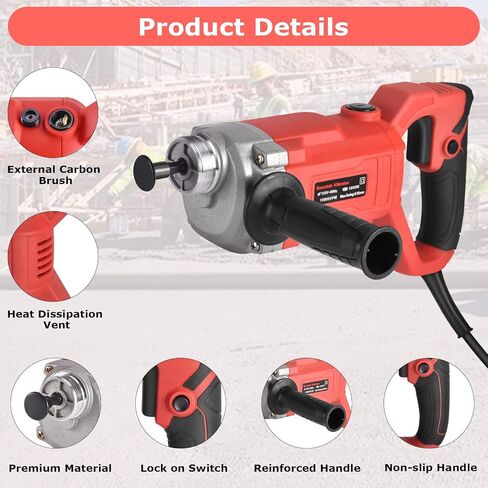 Seeutek Concrete Vibrating Tool, 1500W 6.6FT Handheld Cement Vibrator | Portable Electric Concrete Vibration Tool 13000 VPM Pencil Concrete Vibrator for Removing Air Bubbles and Compacting Concrete in Saudi Arabia