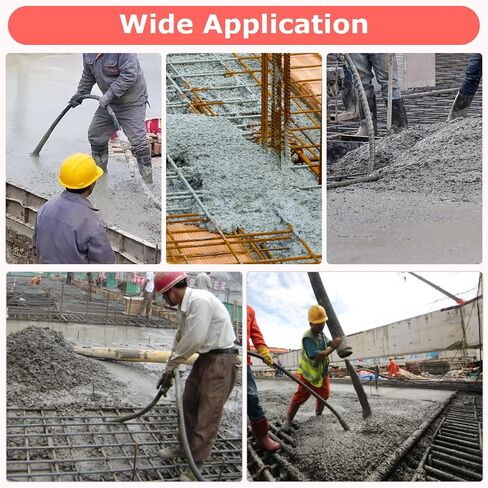 Seeutek Concrete Vibrating Tool, 1500W 6.6FT Handheld Cement Vibrator | Portable Electric Concrete Vibration Tool 13000 VPM Pencil Concrete Vibrator for Removing Air Bubbles and Compacting Concrete in Saudi Arabia