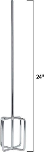 QEP 61205 24 in. Professional Chrome-Plated Steel Thinset and Grout Mixing Paddle for Corded Drills in Saudi Arabia