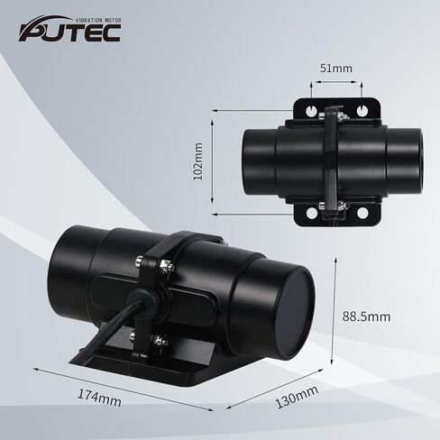 Petec Vibration Motor 100LBS Brush Vibrator For Salt Sand and Concrete Mixer DC 12V 4500RPM Vibrating force 100lbs in Kuwait