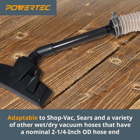 POWERTEC 70140 2-1/2" إلى 1-1/4" خرطوم مخفض - وحدة تحويل لملحقات تجميع الغبار in Kuwait
