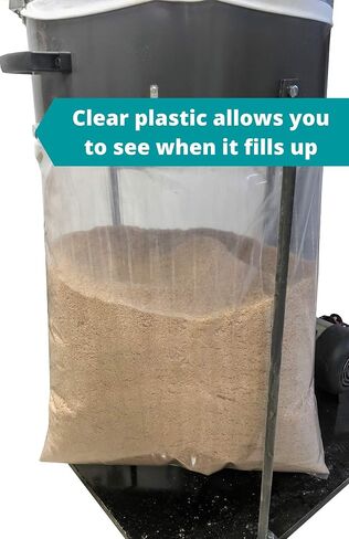 Harbor Freight Dust Collector Bags for Central Machinery 70 Gallon Dust Collector | 5 Pack | Made in USA in Saudi Arabia