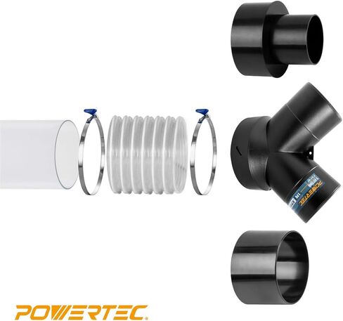 مشبك خرطوم للمفاتيح 70260 10 سم من POWERTEC | من الفولاذ المقاوم للصدأ 10 سم بمشبك لبراغي جمع الغبار - 10 قطع in Kuwait