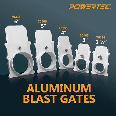 POWERTEC 70227 بوابة الانفجار مقاس 6 بوصات لمجمع الغبار وتركيبات تجميع الغبار in Kuwait
