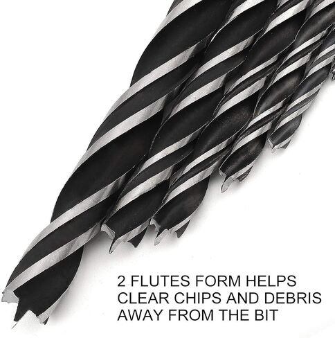COMOWARE Long Drill Bit - 3/8 in. x 12 in. Extra Length Aircraft Black Oxide Drill Bit for Wood, Plastic, Aluminum, PVC in Saudi Arabia