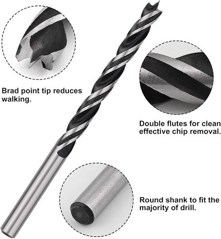 COMOWARE Long Drill Bit - 3/8 in. x 12 in. Extra Length Aircraft Black Oxide Drill Bit for Wood, Plastic, Aluminum, PVC in Saudi Arabia