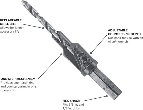 Bosch SP506 #6 Hex Shank Countersink Drill Bit in Kuwait