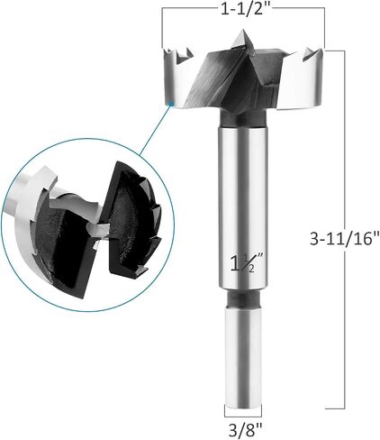 1-1/8 Inch Forstner Bit, BAIDETS Forstner Drill Bit 1-1/8 Inch for Wood by Round Shank in Saudi Arabia