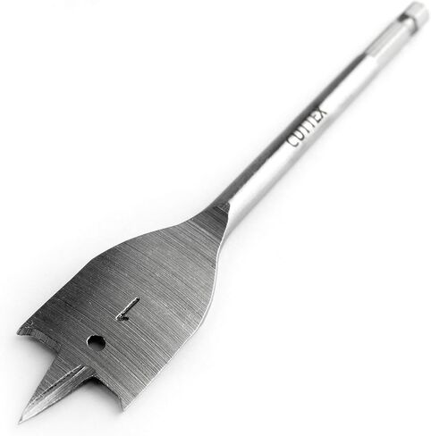 1/4 بوصة إلى 1-1/2 بوصة (6 مم - 38 مم) مجموعة رؤوس المثقاب بأسمائها الحقيقية من CUTTEX TOOLS، 13 قطعة من الأحجام الأكثر شيوعًا، مجموعة كاملة من القطع المسطحة شديدة التحمل، تتضمن حقيبة تخزين من النايلون in Kuwait