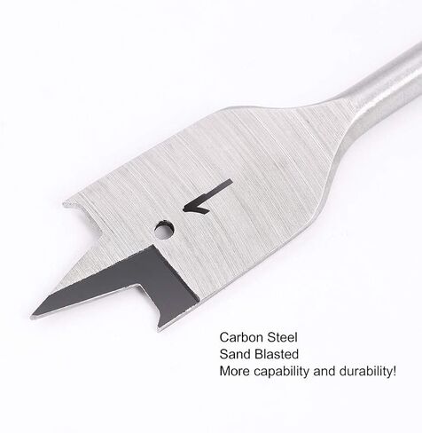 COMOWARE Spade Drill Bit Set- Paddle Flat Bits, Hole Cutter, Titanium Coating, Carbon Steel, Woodworking, 6-Pieces, 3/8"-1" in Saudi Arabia