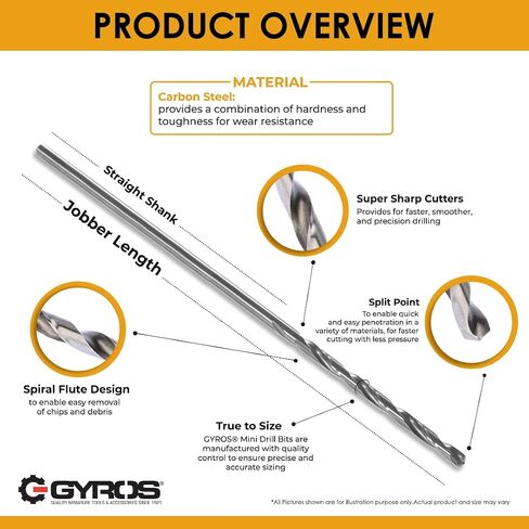 20 PCS Mini Twist Drill Bit Set #61 to #80 w/Dome Storage Case, High-Speed Steel Wire Gauge Micro Drill Bits for Jewelry, Plastic, & Soft Metal | Small Drill Bits for Pin Vise & Rotary Tool in Saudi Arabia