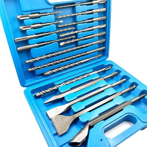 10 Pieces Carbide-Tipped SDS-Plus Rotary Hammer Drill Bit Set for Concrete，Brick,Block,Stone,Masonry in Saudi Arabia