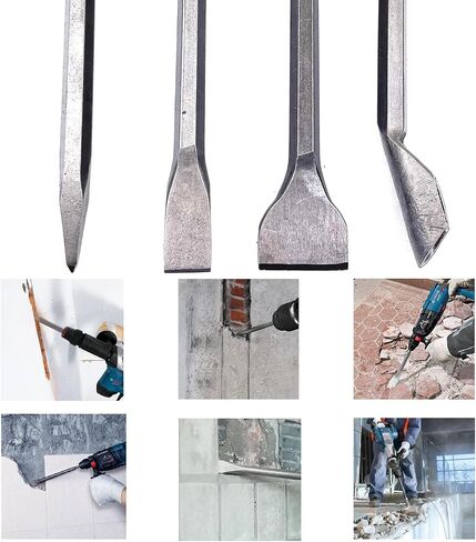 10 Pieces Carbide-Tipped SDS-Plus Rotary Hammer Drill Bit Set for Concrete，Brick,Block,Stone,Masonry in Saudi Arabia