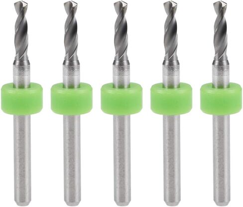 uxcell PCB Drill Bits 1.25mm Tungsten Carbide Rotary Tool Jewelry CNC Engraving Print Circuit Board Micro Drill Bits 1/8 Inch Shank 5 Pcs in Kuwait