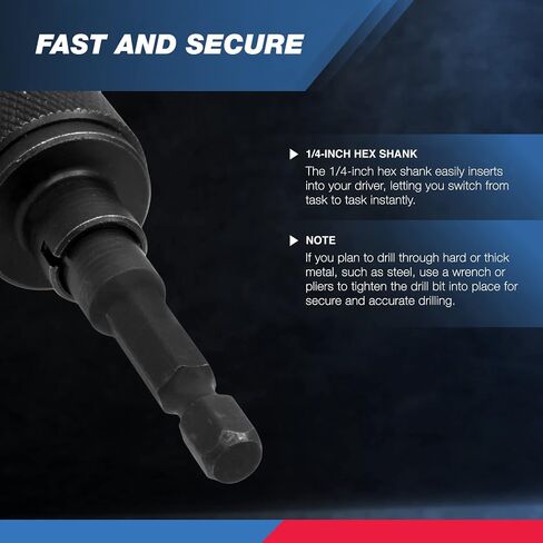 NEIKO 20753A Keyless Chuck Conversion Adapter | 1/4" Hex Shank | Convert Cordless Screwdrivers into Power Drills in Seconds | For Round-Shank Drill Bits | No Keys Needed to Tighten(Pack of 30) in Saudi Arabia