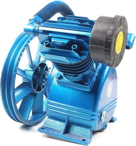 رأس مضخة ضاغط الهواء 5.5HP 21CFM 175PSI وحدة مضخة ضاغط الهواء ذات الأسطوانة المزدوجة على شكل حرف V مع دولاب الموازنة، مضخة رأس ضاغط من الحديد الزهر بأسطوانة العادم in Kuwait