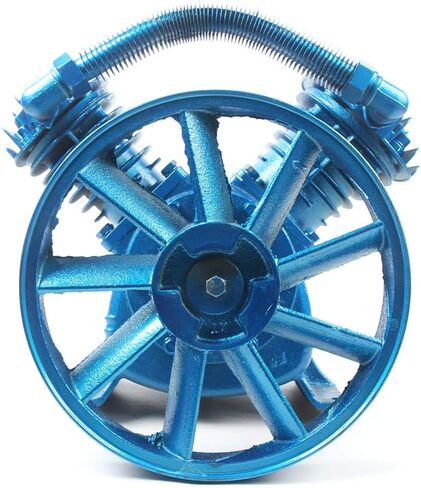 رأس مضخة ضاغط الهواء 5.5HP 21CFM 175PSI وحدة مضخة ضاغط الهواء ذات الأسطوانة المزدوجة على شكل حرف V مع دولاب الموازنة، مضخة رأس ضاغط من الحديد الزهر بأسطوانة العادم in Kuwait
