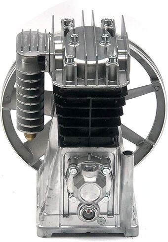 رأس مضخة ضاغط الهواء 5.5HP 21CFM 175PSI وحدة مضخة ضاغط الهواء ذات الأسطوانة المزدوجة على شكل حرف V مع دولاب الموازنة، مضخة رأس ضاغط من الحديد الزهر بأسطوانة العادم in Kuwait