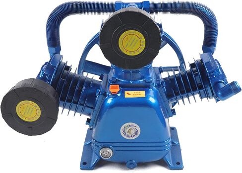رأس مضخة ضاغط الهواء 5.5HP 21CFM 175PSI وحدة مضخة ضاغط الهواء ذات الأسطوانة المزدوجة على شكل حرف V مع دولاب الموازنة، مضخة رأس ضاغط من الحديد الزهر بأسطوانة العادم in Kuwait