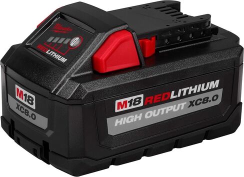 Milwaukee 48-11-1880 M18 REDLITHIUM HIGH OUTPUT 18v 8.0 Ah Lithium-Ion Battery Pack in Saudi Arabia