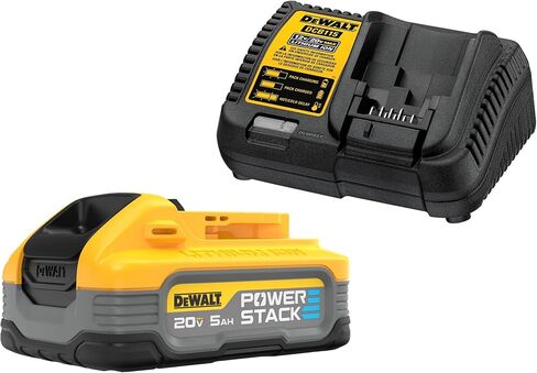 DEWALT Powerstack 20V MAX Battery Starter Kit, Rechargeable, 5Ah, Lithium Ion (DCBP520C) in Saudi Arabia