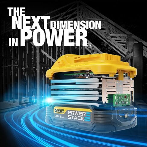 DEWALT Powerstack 20V MAX Battery Starter Kit, Rechargeable, 5Ah, Lithium Ion (DCBP520C) in Saudi Arabia