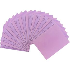 LotFancy 1000 Grit Sandpaper, 30PCS 9 x 11" White Fused Alumina Wet Dry Sanding Sheets, for Automotive Metal Sanding Polishing, Wood Finishing, Purple in Saudi Arabia