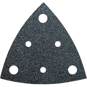 Fein Sanding Sheets with Hook and Loop Attachment for Universal Use on Almost All Materials - Perforated, 36 Grit, 3-1/8" Edge Length, 5-Pack - 63717107049