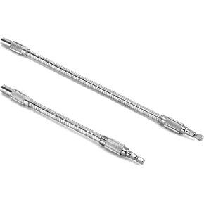 2PCS MOCOST مرنة تمديد مثقاب الحفر، 7.9 "و 11.8" فليكس رمح تأثير سائق اتصال لمثقاب الطاقة، اليد سقاطة مفك بت. تغيير سريع المغناطيسي 1/4 عرافة عرقوب in Kuwait