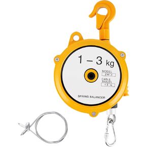 YJINGRUI Retractable Spring Balancer 1~3kg(2.2~6.6lbs) Hanging Tool Spring Balancer Balancer Retractor 1.5m Wire Rope Hanging Holding Equipment