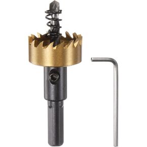 HARFINGTON Hole Saw 50mm (2") M35 HSS (High Speed Steel) Titanium Coated Drill Bit Cutter Opener for Stainless Steel Aluminum Alloy Metal Wood Plastic