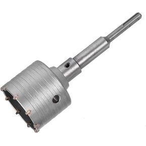 مثقاب ثقب الحائط من uxcell مقاس 90 مم منشار ثقب حجر الأسمنت الخرساني 150 مم عمق الحفر ساق مستديرة مع مثقاب قضيب التوصيل لمثقاب الصدمات SDS X4 in Kuwait