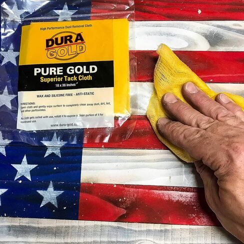 Dura-Gold - Pure Gold Superior Tack Cloth (Pack of 12), Woodworking, Automotive Paint, Tack Cloth Autobody Painting, Painters Cloths, Dust Rags, Stain Rags, Wood Staining Pads, Tac Cloths, Tacky Towel in Saudi Arabia