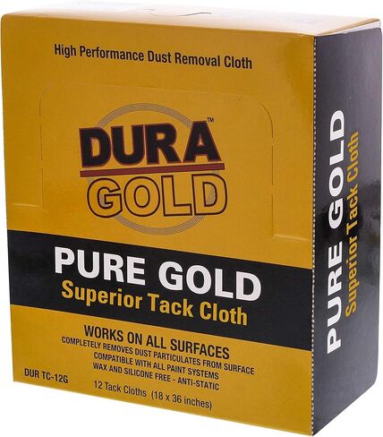 Dura-Gold - Pure Gold Superior Tack Cloth (Pack of 12), Woodworking, Automotive Paint, Tack Cloth Autobody Painting, Painters Cloths, Dust Rags, Stain Rags, Wood Staining Pads, Tac Cloths, Tacky Towel in Saudi Arabia